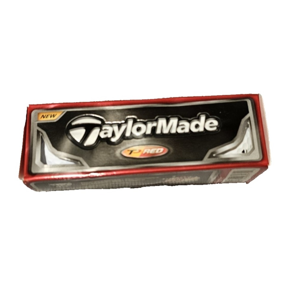 TaylorMade TP Red Golf Balls New (3 Ball Sleeve) White High Spin Tourney Edition